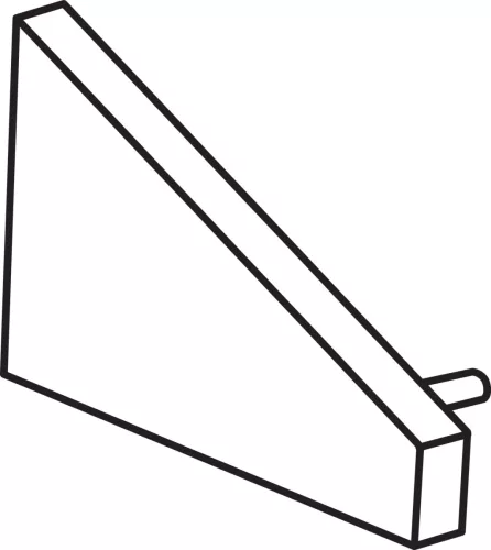 Saroksapka STOPPER C profilhoz, teljes, szürke, KANLUX