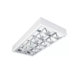   LED T8 G13 60x30cm Téglalap alakú, felületre szerelhető raszteres lámpatest, fehér, NOTUS Kanlux
