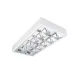 LED T8 G13 60x30cm Téglalap alakú, felületre szerelhető raszteres lámpatest, fehér, NOTUS Kanlux