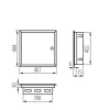 Építési elosztószekrény 2x36 modulos KP-DB-I-MF süllyesztett Kanlux