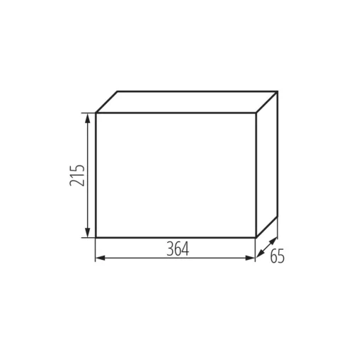 Tömített építési elosztószekrény 18 modulos IP40 DB118F süllyesztett Kanlux