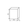 Tömített építési elosztószekrény 3x36 modulos IP40 DB312F süllyesztett Kanlux