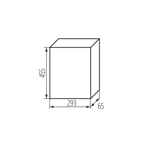 Tömített építési elosztószekrény 3x36 modulos IP40 DB312F süllyesztett Kanlux