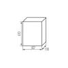 Falon kívüli tömített moduláris építési elosztószekrény 3x36 modulos IP40 DB Kanlux