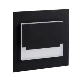   Dekoratív lépcsőlámpa fekete LED SABIK MINI 0.8W 13lm 3000K meleg Kanlux