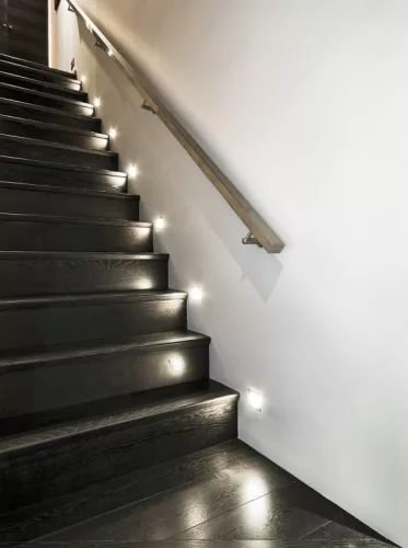 Dekoratív LED lépcsőlámpa SABIK fekete 0.8W 13lm 3000K meleg Kanlux