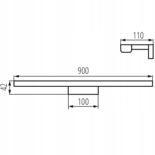 LED fürdőszobai fali lámpa ASTEN 15W 4000K 1450lm 90cm IP44 tükörlámpa fehér KANLUX