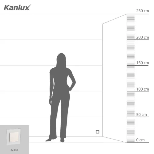 Dekoratív LED lépcsőlámpa APUS 0.8W 14lm 4000K Semleges 12V Kanlux