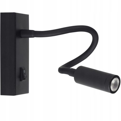 LED fali lámpa Rugalmas olvasó fali lámpa 3.3W 3000K fekete TONIL II KANLUX