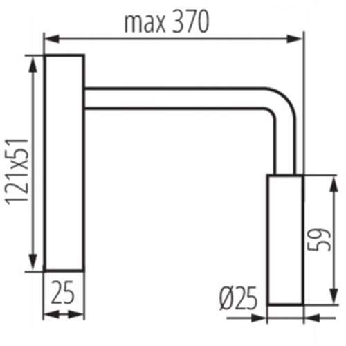 LED fali lámpa Rugalmas olvasó fali lámpa 3.3W 3000K fehér TONIL II KANLUX