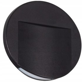   LED lépcsős lámpatest Erinus O 0.8W 3000K meleg fekete KANLUX