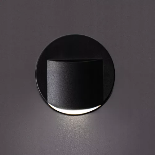 LED lépcsős lámpatest Erinus O 0.8W 3000K meleg fekete KANLUX