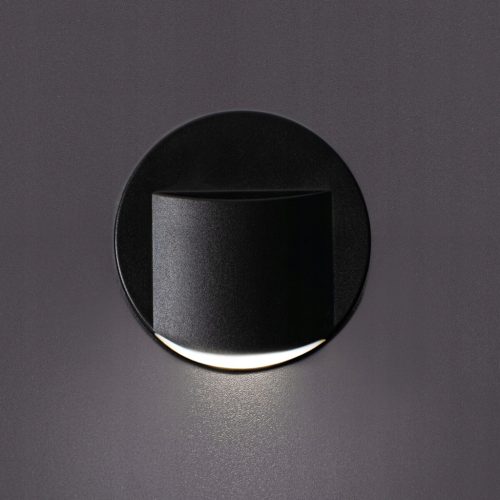 LED lépcsőlámpa Erinus O 0.8W 4000K Semleges Fekete KANLUX