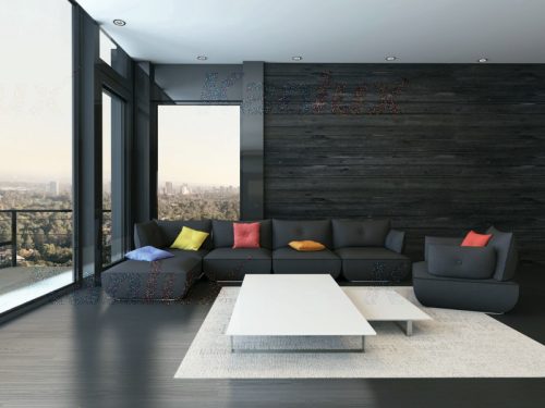 Halogén süllyesztett mennyezeti lámpatest GWEN MR16 Gx5.3 fekete eloxált Kanlux