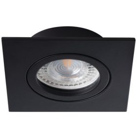   Négyzet alakú süllyesztett halogén mennyezeti lámpatest DALLA MR16 Gx5.3 fekete Kanlux