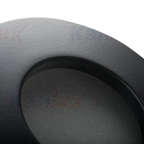 Zárt halogén fürdőszobai mennyezeti lámpatest QULES GU10 fekete Kanlux