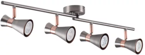 MILENO mennyezeti lámpa lámpatest 4x GU10 ezüst réz 72cm Kanlux