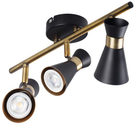 MILENO mennyezeti lámpatest 3x GU10 Black Gold 53cm Kanlux
