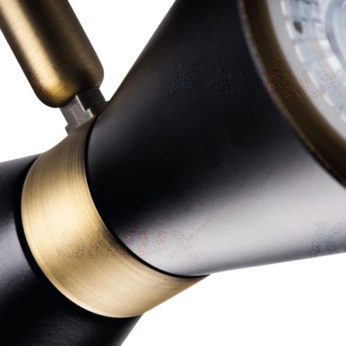 MILENO mennyezeti lámpatest 3x GU10 Black Gold 53cm Kanlux