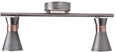 MILENO mennyezeti lámpa lámpatest 2x GU10 ezüst réz 37cm Kanlux