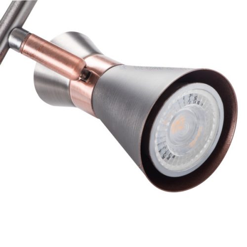 MILENO mennyezeti lámpa lámpatest 2x GU10 ezüst réz 37cm Kanlux