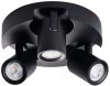 LAURIN 3xGU10 fekete Kanlux mennyezeti lámpatest