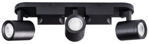 LAURIN mennyezeti lámpa lámpatest 3xGU10 fekete 34cm Kanlux