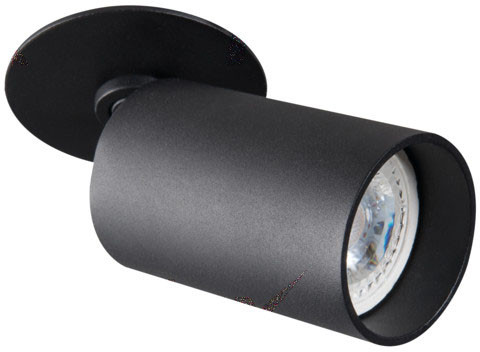 Mozgatható fekete folt mennyezeti lámpatest SPOT CHIRO GU10 Kanlux