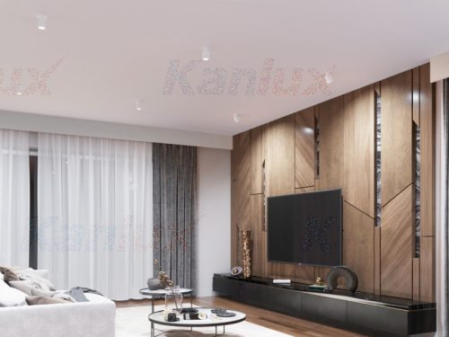 Spot mozgatható fehér mennyezeti lámpatest SPOT CHIRO GU10 négyzet alakú Kanlux