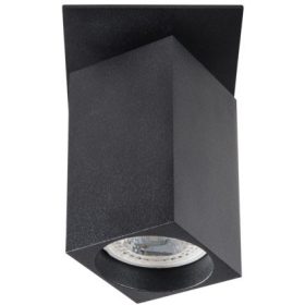   Mozgatható fekete folt mennyezeti lámpatest SPOT CHIRO GU10 négyzet alakú Kanlux