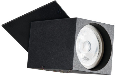 Mozgatható fekete folt mennyezeti lámpatest SPOT CHIRO GU10 négyzet alakú Kanlux