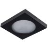 Mennyezeti lámpatest Süllyesztett HALOGÉN Fix GU10 Gx5.3 Négyzetes fekete IP44 a FLINI Kanlux fürdőszobához