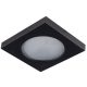 Mennyezeti lámpatest Süllyesztett HALOGÉN Fix GU10 Gx5.3 Négyzetes fekete IP44 a FLINI Kanlux fürdőszobához