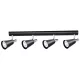 Fali és mennyezeti szalaglámpa SEMPRA PAR16 4x GU10 Fekete KANLUX