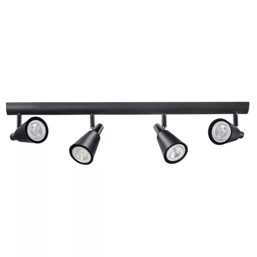 Fali és mennyezeti szalaglámpa SEMPRA PAR16 4x GU10 Fekete KANLUX