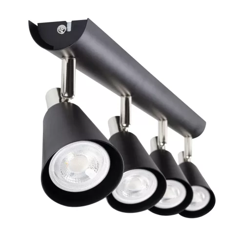 Fali és mennyezeti szalaglámpa SEMPRA PAR16 4x GU10 Fekete KANLUX