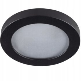   Süllyesztett mennyezeti lámpatest Gx5.3/GU10 fekete gyűrű FLINI IP44 DSO-W KANLUX