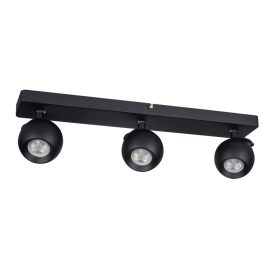   Fali és mennyezeti lámpatest GALOBA 3x GU10 PAR16 Fekete KANLUX