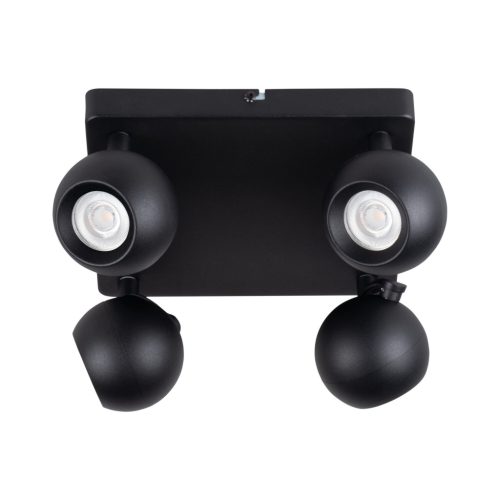 Fali és mennyezeti lámpatest GALOBA 4x GU10 PAR16 Fekete KANLUX