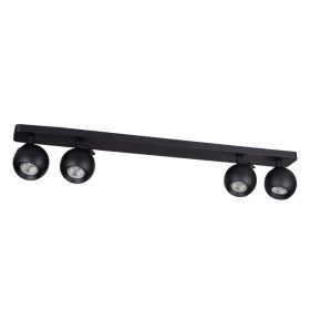   Fali és mennyezeti lámpatest GALOBA 4x GU10 PAR16 Fekete KANLUX