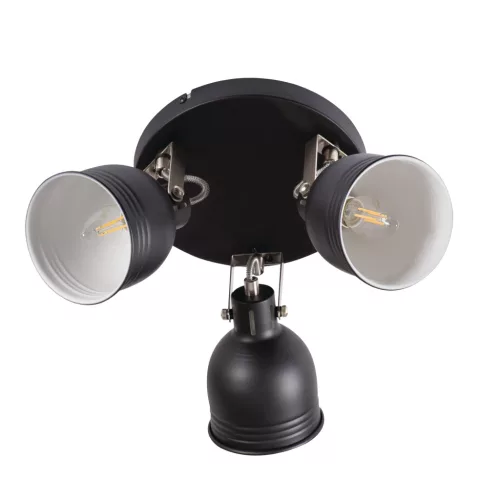 DERATO 3x E14 Black KANLUX fali és mennyezeti lámpatest