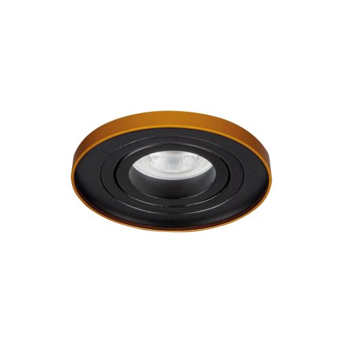 Süllyesztett mennyezeti lámpa TINY BORD GU10/GU5.3 Kerek mozgatható fekete-arany KANLUX