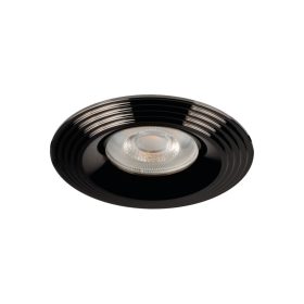   Süllyesztett mennyezeti lámpa LIGLO DSO GU10/GU5.3 Kerek Fekete KANLUX