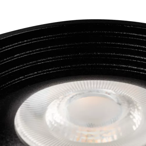 Süllyesztett mennyezeti lámpa LIGLO DSO GU10/GU5.3 Kerek matt fekete KANLUX