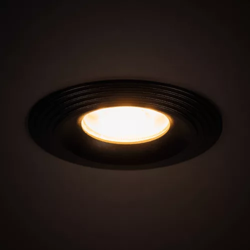 Süllyesztett mennyezeti lámpa LIGLO DSO GU10/GU5.3 Kerek matt fekete KANLUX