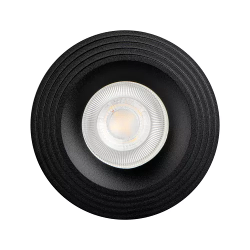Süllyesztett mennyezeti lámpa LIGLO DSO GU10/GU5.3 Kerek matt fekete KANLUX