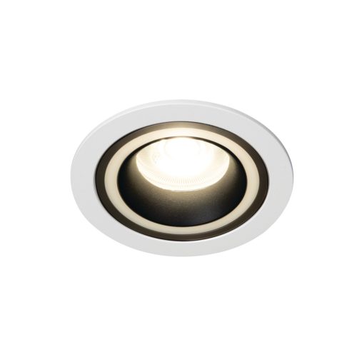 Süllyesztett mennyezeti lámpa FELINE DSO GU10/GU5.3 kerek fehér-fekete KANLUX