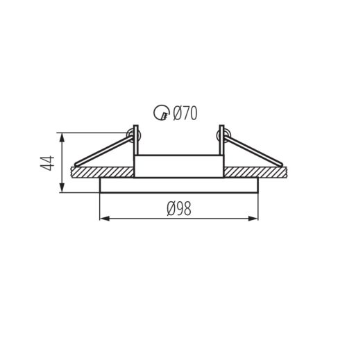 Süllyesztett mennyezeti lámpa ELNIS S GU10/GU5.3 Kerek Fehér KANLUX