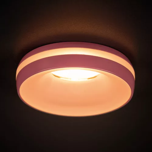 Süllyesztett mennyezeti lámpa ELICEO-DSO GU10/GU5.3 Round Pink KANLUX