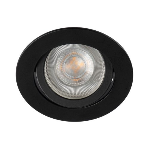 Süllyesztett mennyezeti lámpa DALLA GU5.3/GU10 12AC/DC Kerek Mozgatható Fekete KANLUX